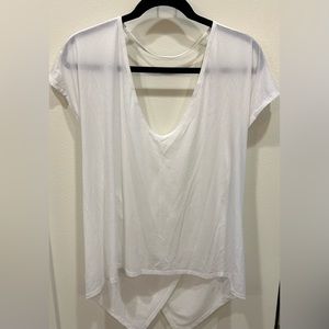 Lululemon Open Back Asymmetrical Hem Top